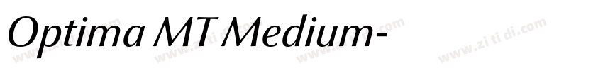 Optima MT Medium字体转换